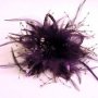 Purple Fascinator F106