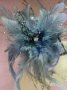 Blue Grey Fascinator F111