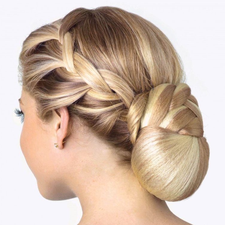 braided hair pieces bun